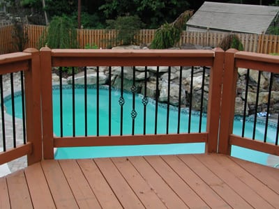 Deck Railing with Pool 