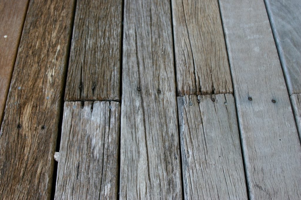 Graying Wood Deck 