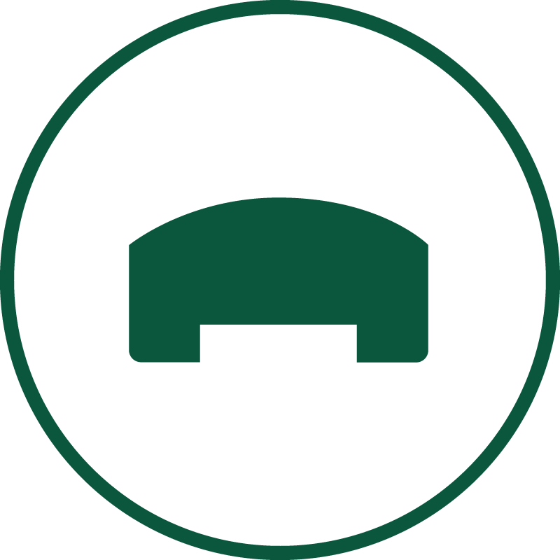 2x4 Rounded Rail Cap Profile