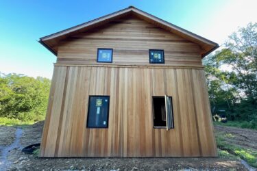 Art Studio & Gallery Barn Renovation using Modified - Clear Vertical Grain Rainier Plank