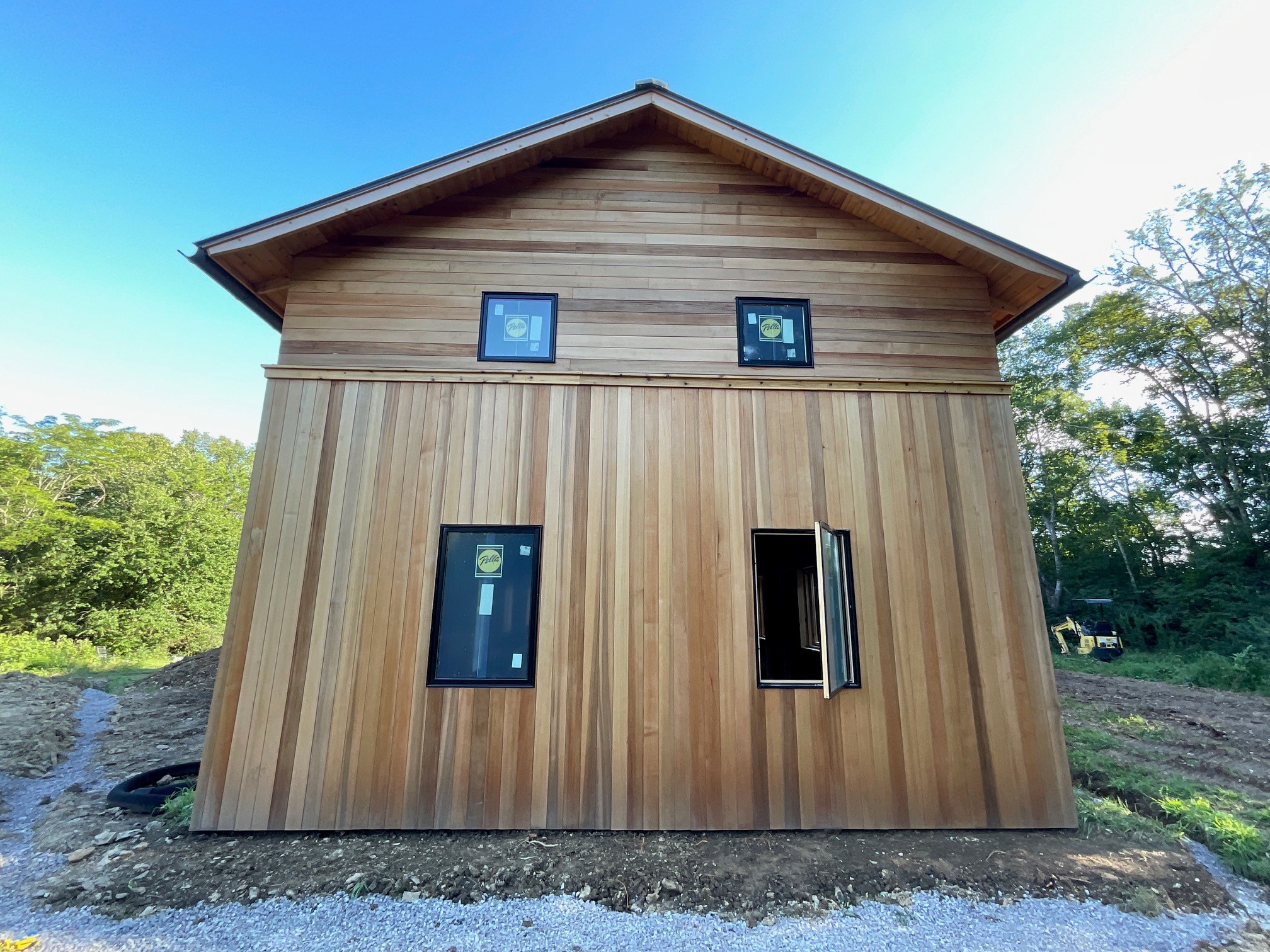 Art Studio & Gallery Barn Renovation using Modified - Clear Vertical Grain Rainier Plank