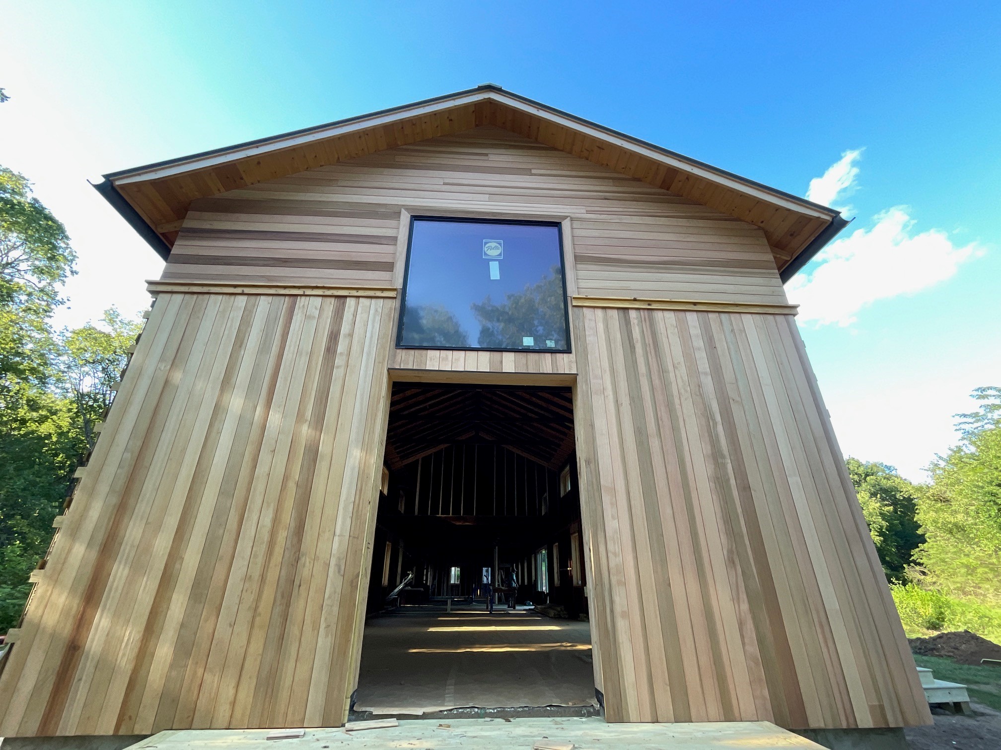 Art Studio & Gallery Barn Renovation using Modified - Clear Vertical Grain Rainier Plank