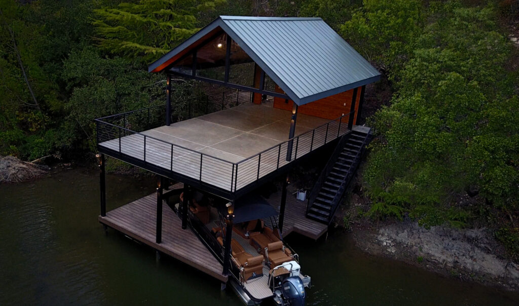 Lake Austin Millboard Boat Dock