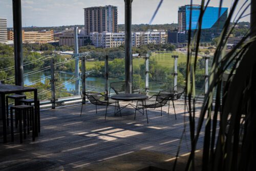 Bison Rooftop Decking Pedestals & Ipe Deck Tiles in Austin Texas