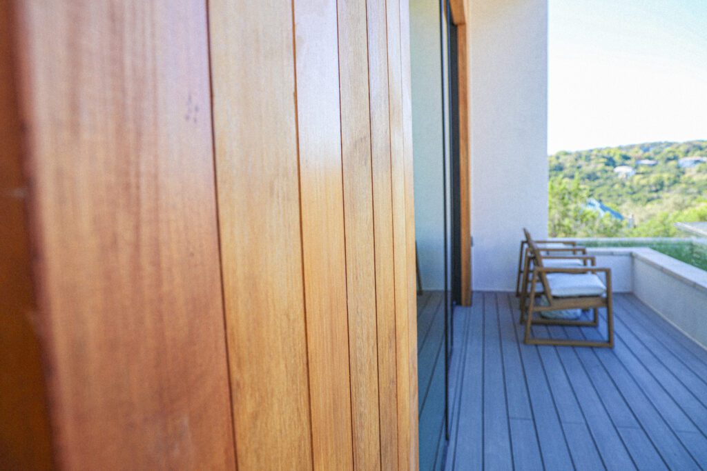Rainier Plank Siding & Azek Decking Guest House