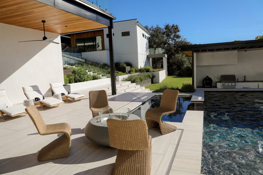 pool view of guest house