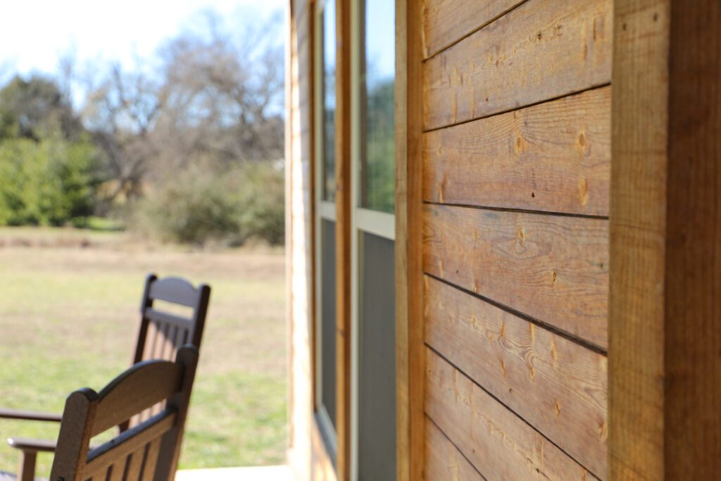 kebony siding cabin