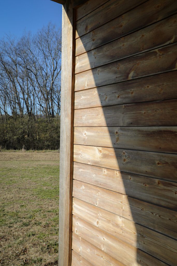 kebony siding cabin