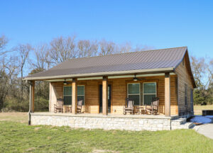 Cabin covered in Kebony Siding