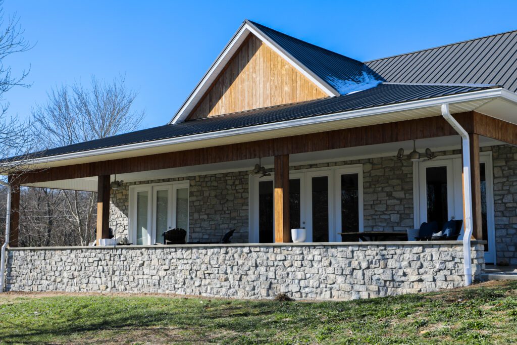 Home with Kebony accent siding