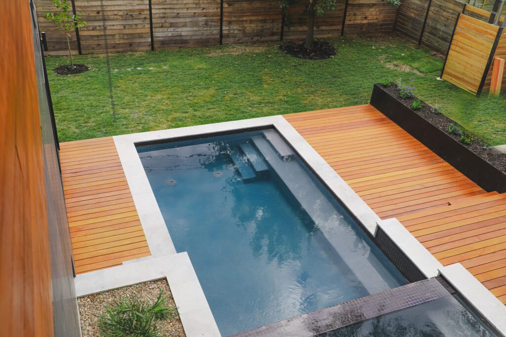 Garapa pool deck