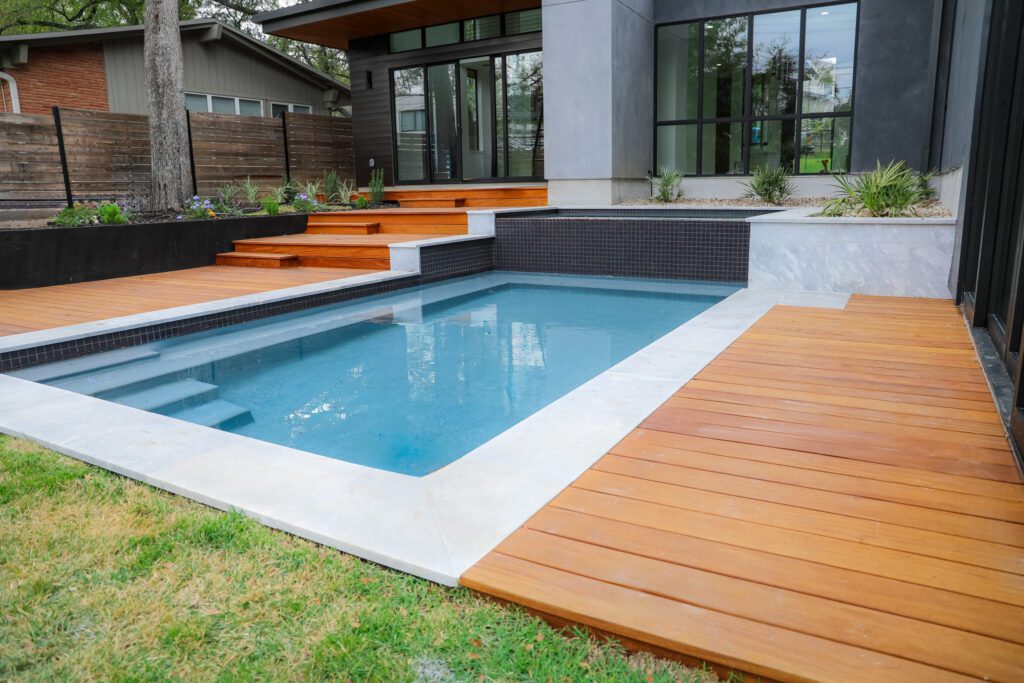 Garapa pool deck