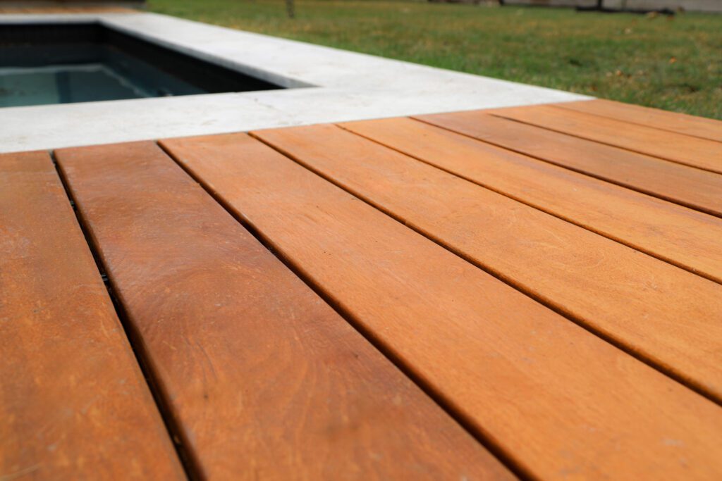 Garapa pool deck