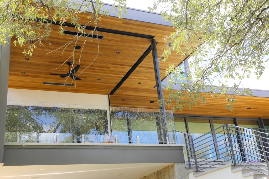 Western Red Cedar soffit on Austin Lake House