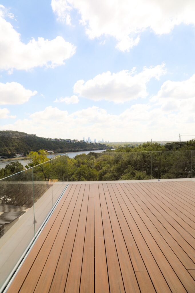 TimberTech decking rooftop deck of home