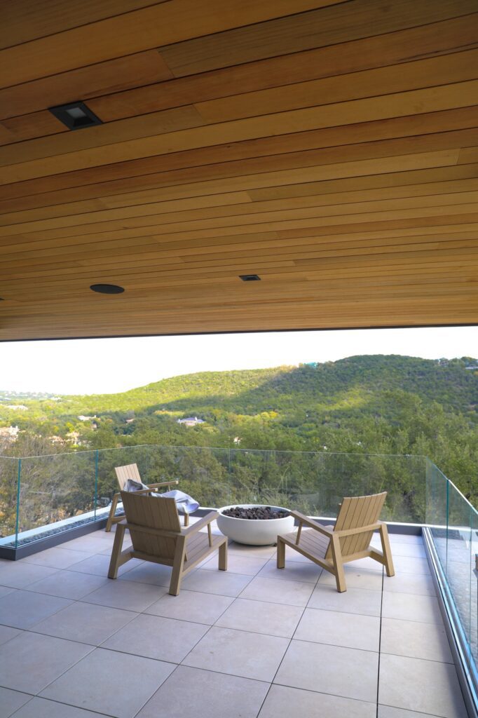 Westen Red Cedar Soffit on Lake Austin