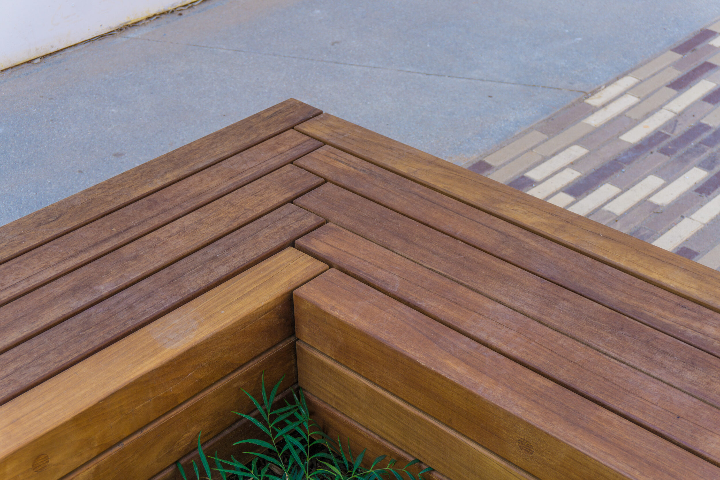 Custom cuts Cumaru Bench
