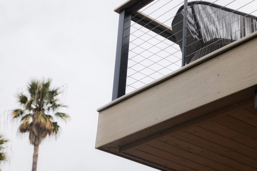TimberTech cable railing preserving Lake Austin views