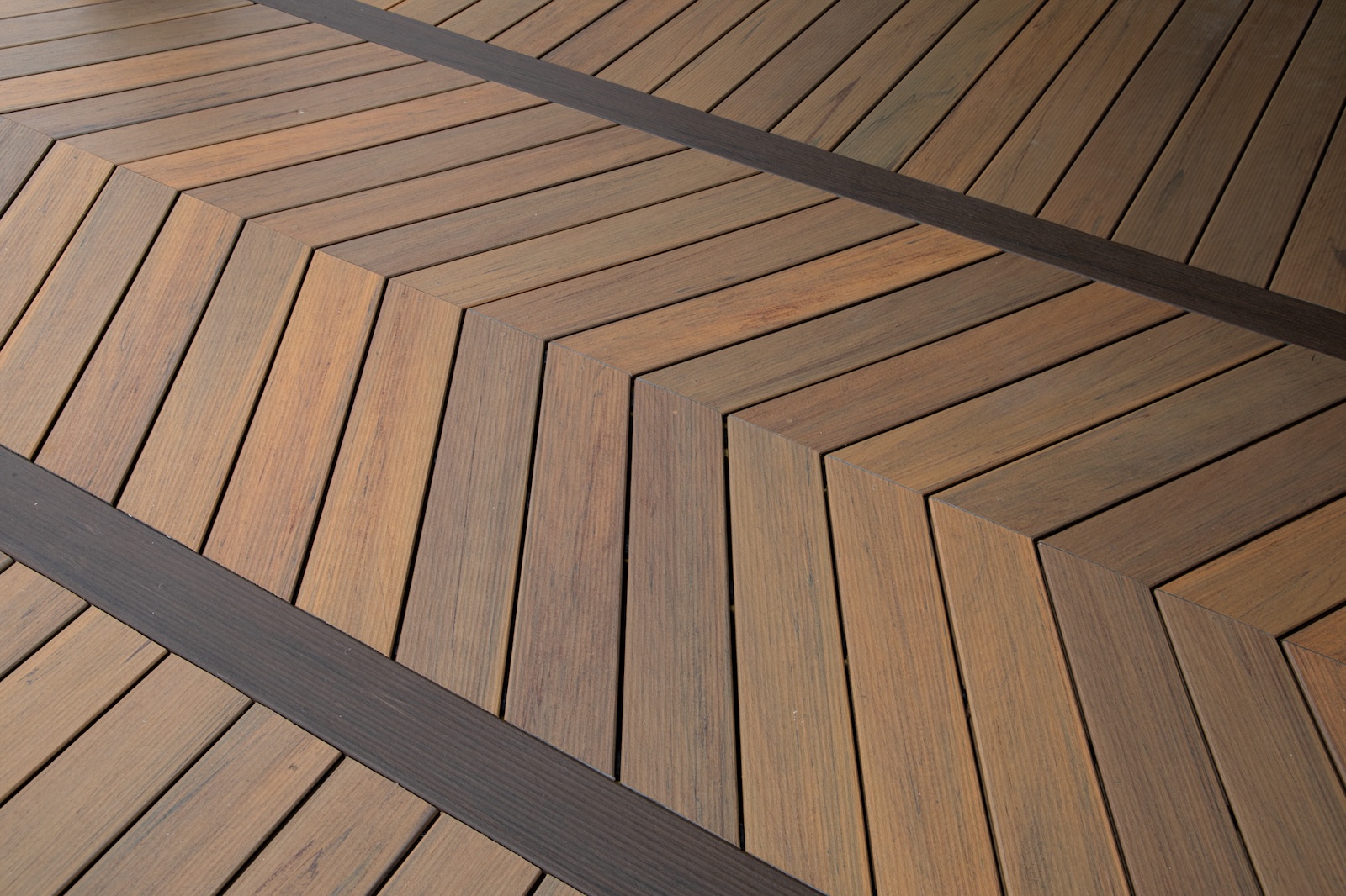 TimberTech decking in the Tigerwood color