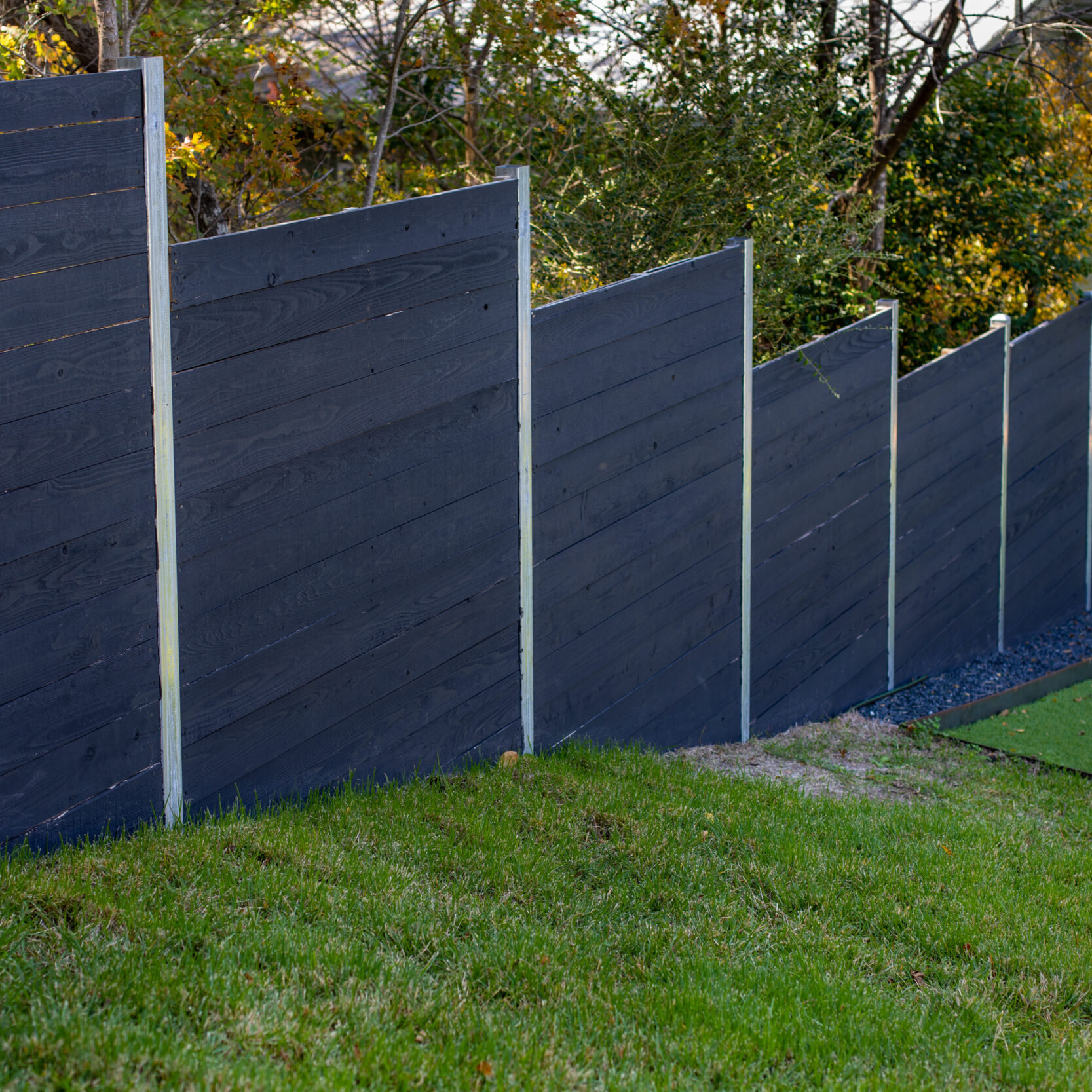 Fence made with Alaskan Yellow Cedar and Accoya wood