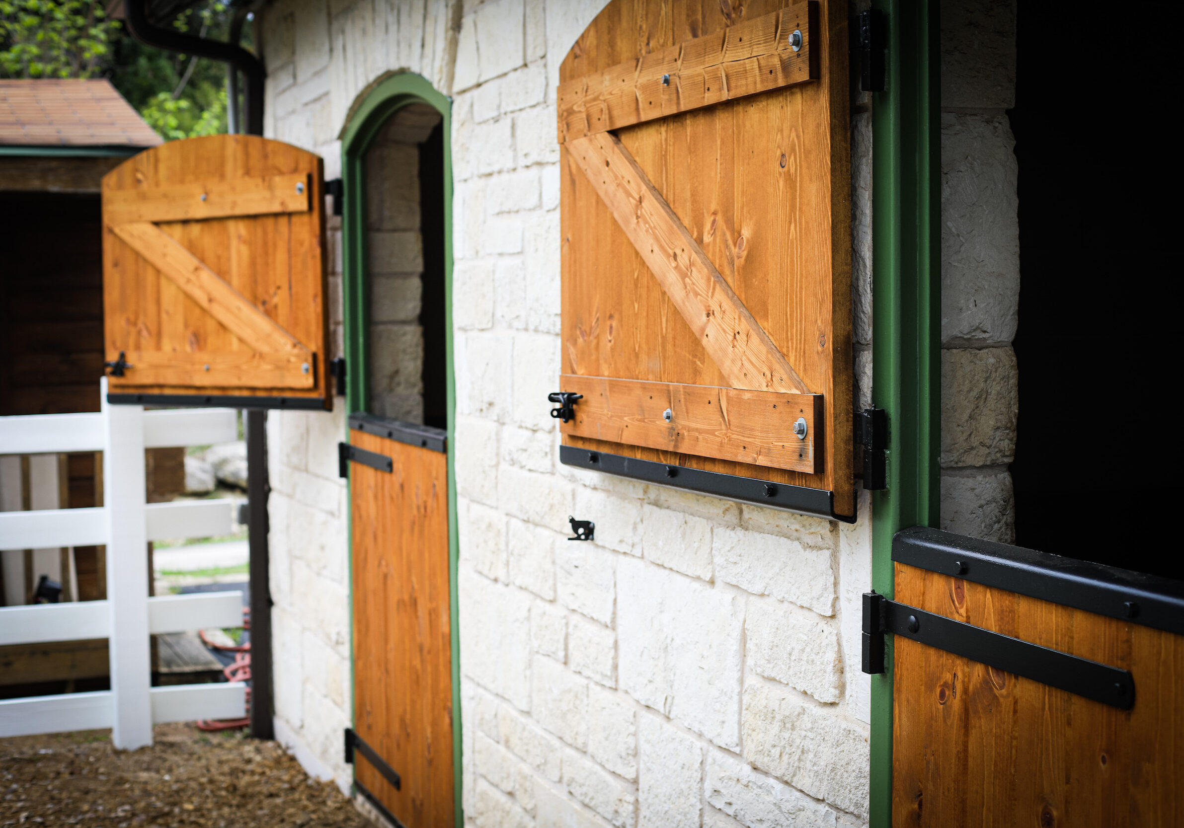 White Pine used as Stall doors for a barn