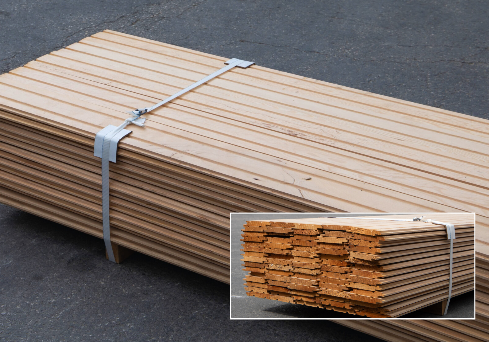 Custom Milled Hemlock bundled in Austin