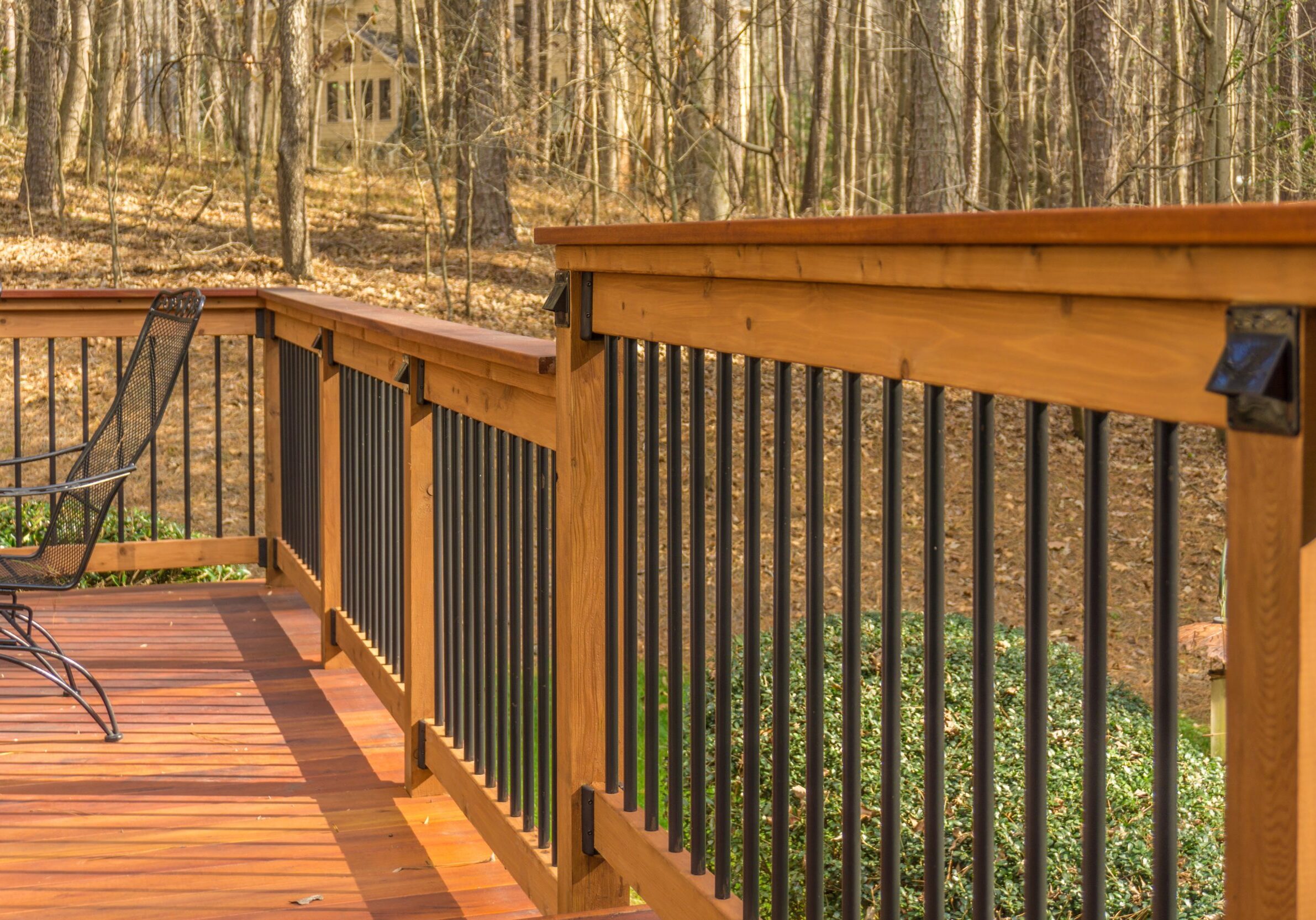 Fortress Railing Balusters with Tigerwood Railing
