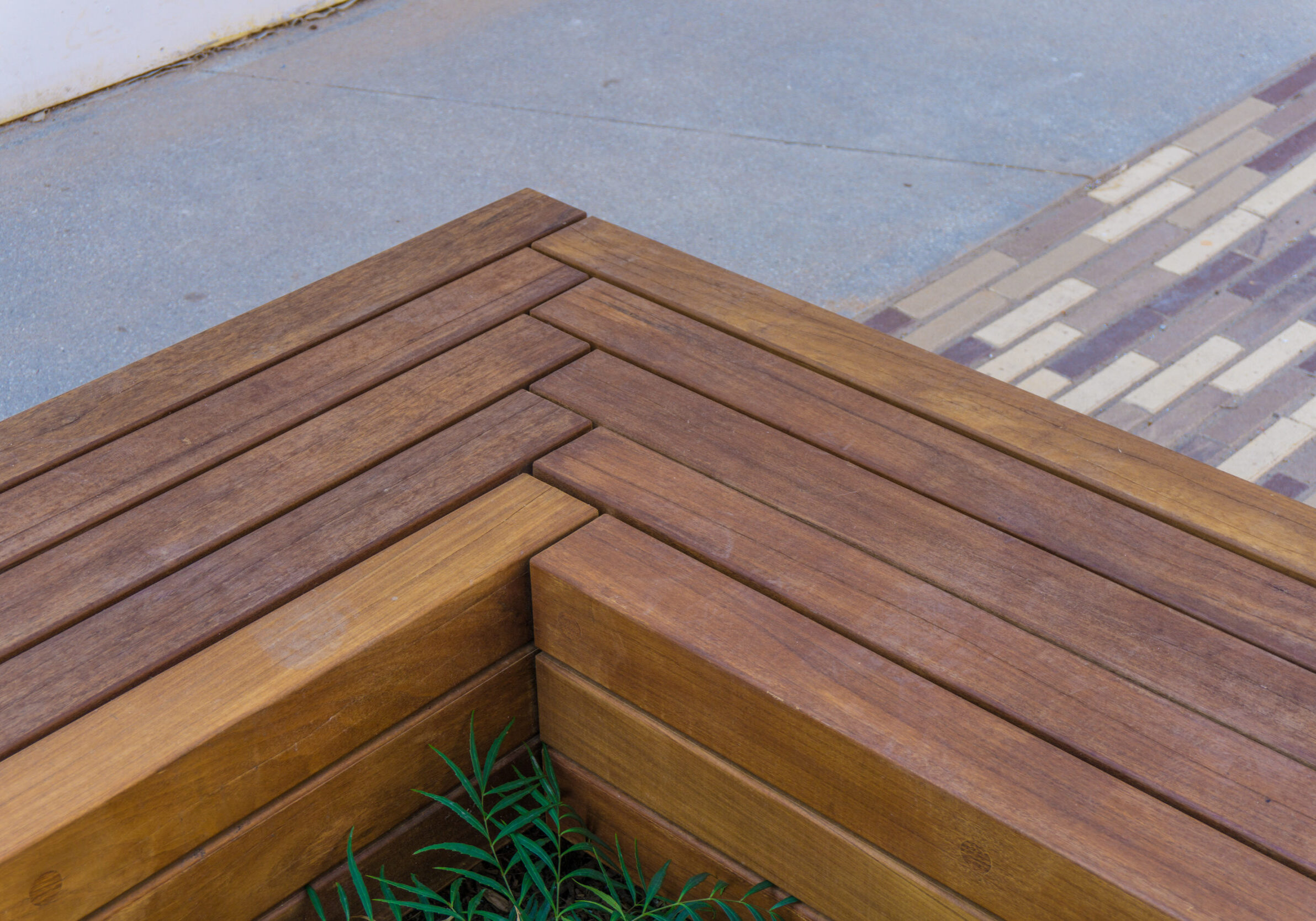 Custom cuts Cumaru Bench