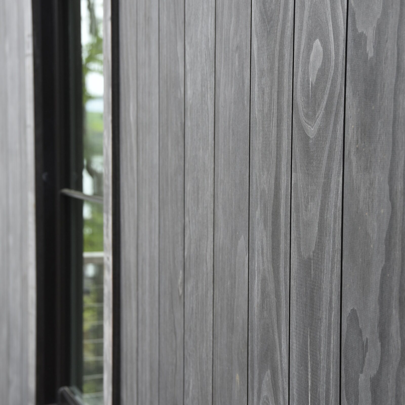 Ipe dock surface shown in natural light on the lakeside elevation.