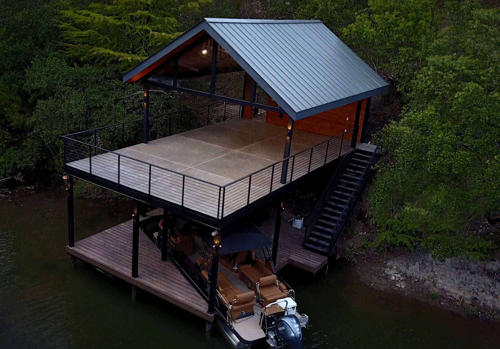 Lake Austin Millboard Boat Dock