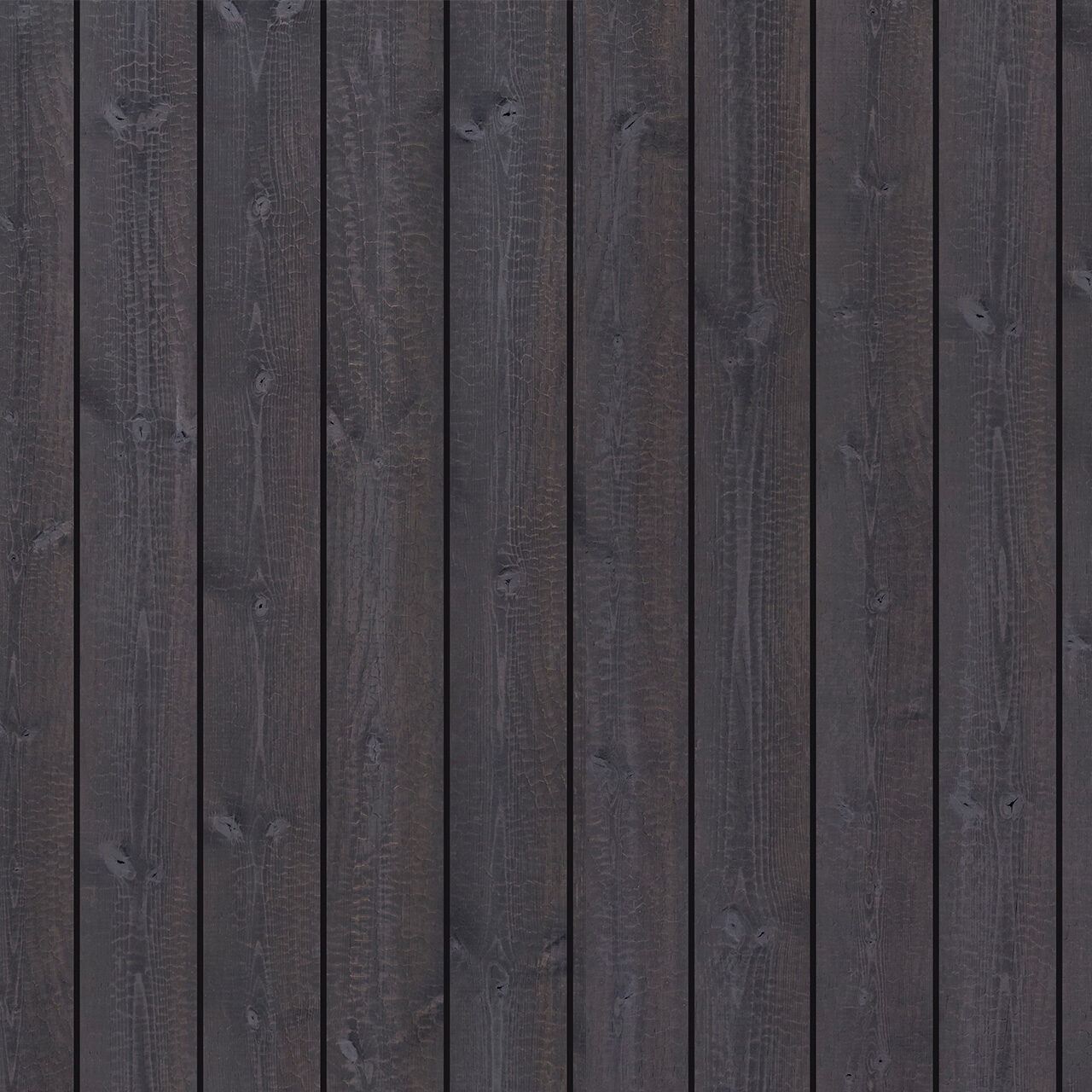 lack Thermory Ignite cladding with an embossed charred-wood texture
