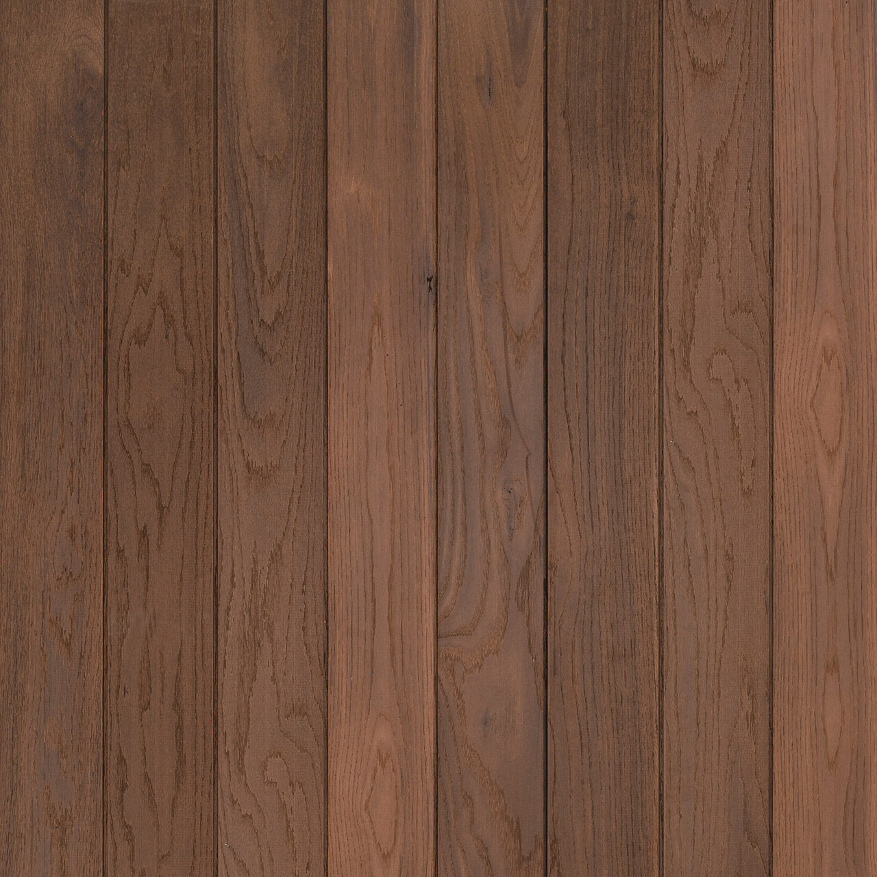 Thermory Benchmark Red Oak C57 cladding with rich brown color and visible oak grain