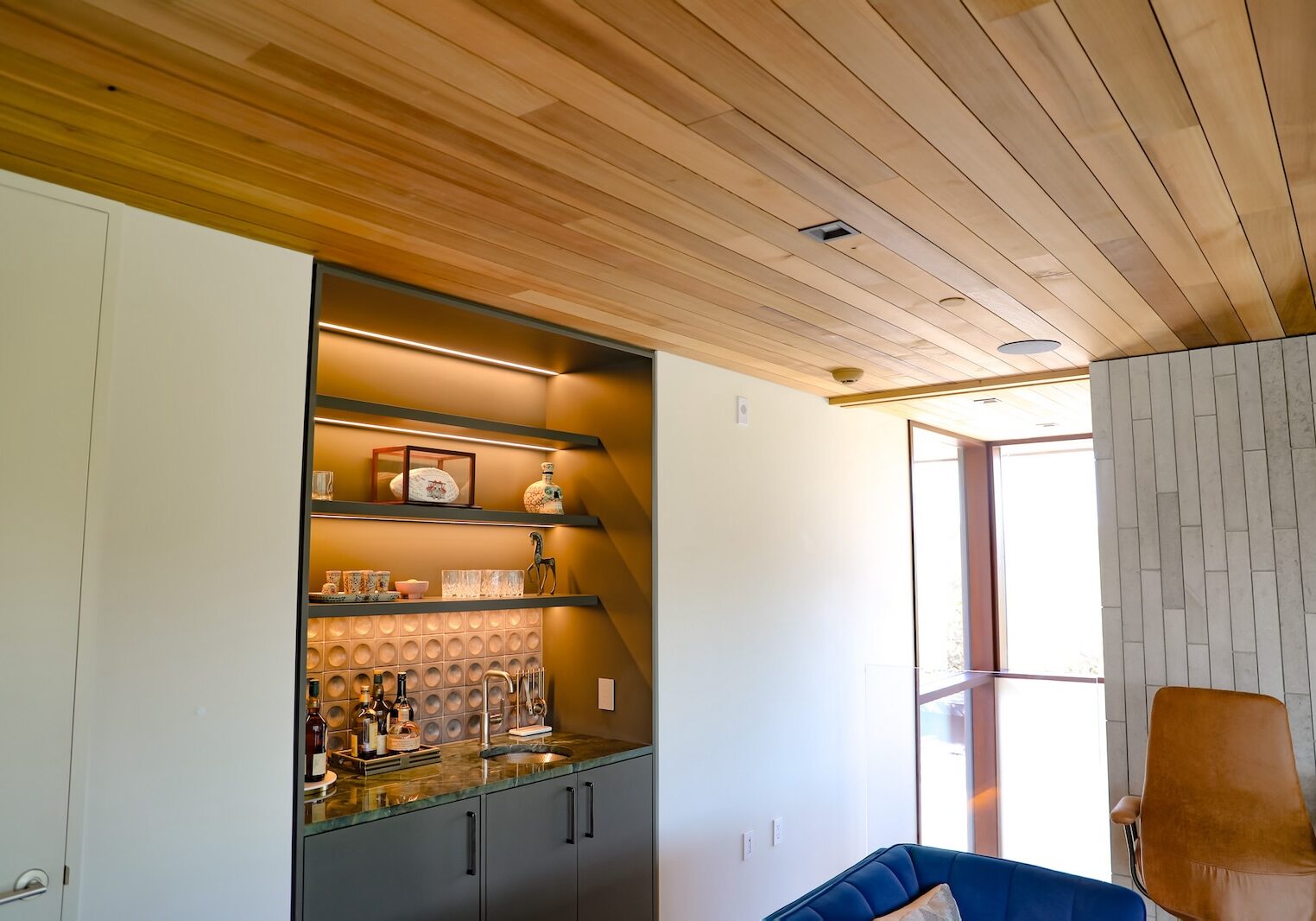 Cedar interior ceiling suited for Nashville homes